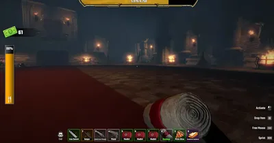 Anubis boss close-up through a scoped rifle showing the golden jackal-headed boss in Last Stop Roblox